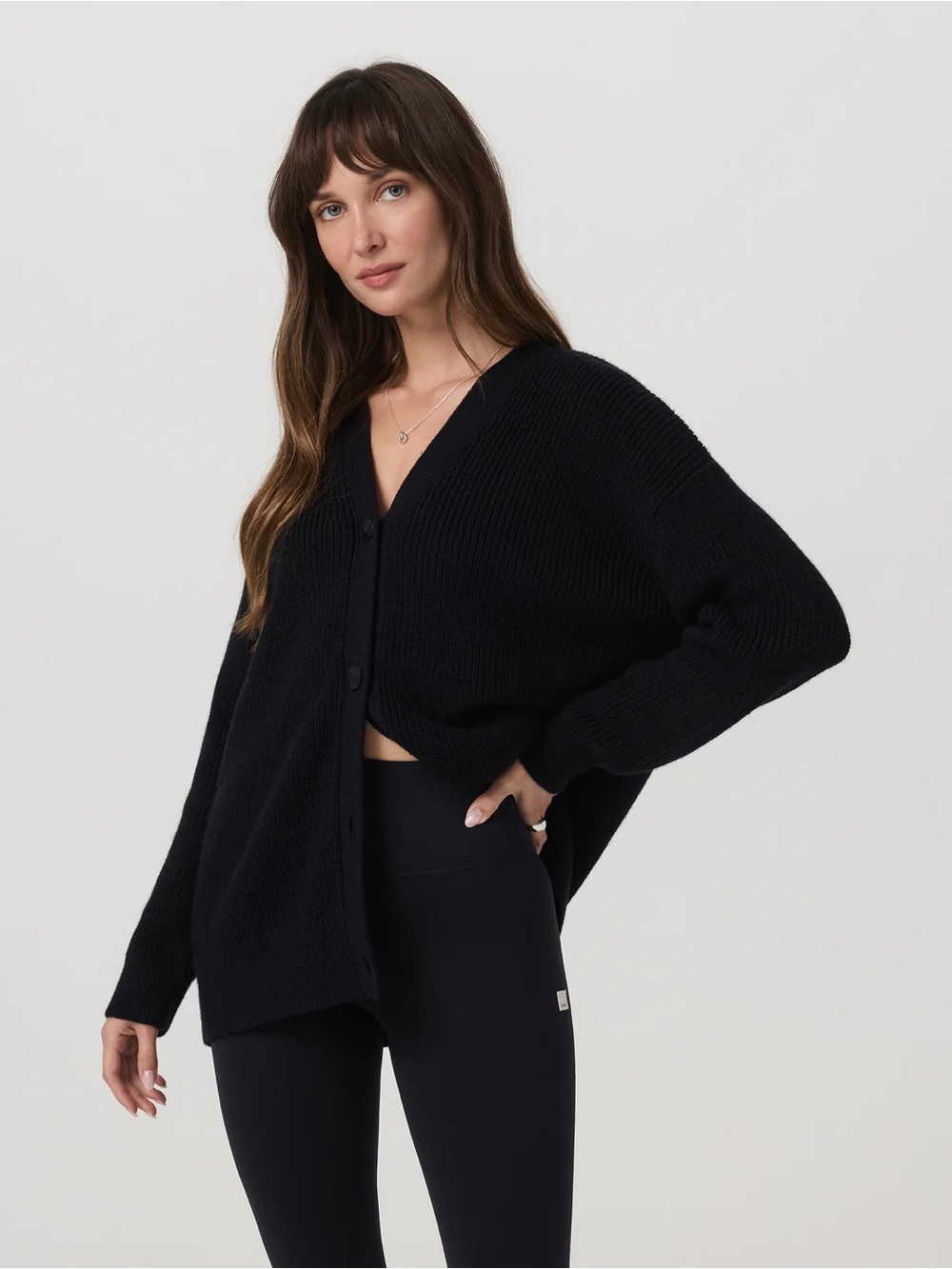 NEW Vuori Alps Boyfriend Cardigan in Black